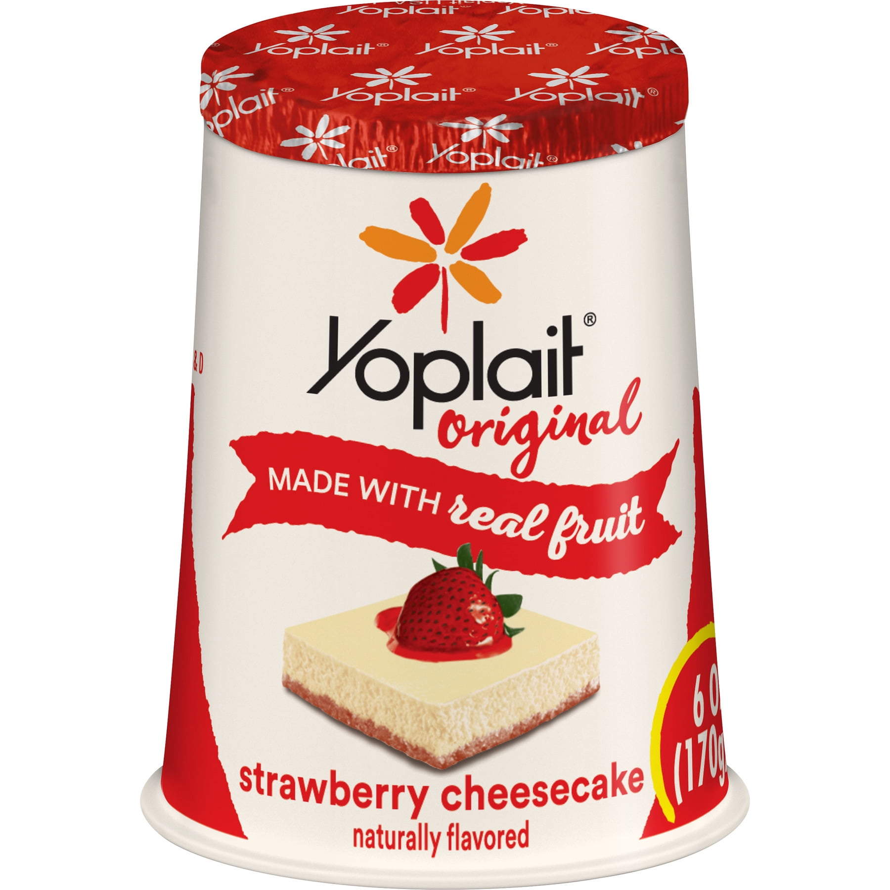 Yoplait Original Yogurt Strawberry Cheesecake, 6 oz