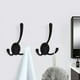 thumbnail image 3 of 5 Pack Coat Hooks With 10 Pieces Screws (black), 3 of 5