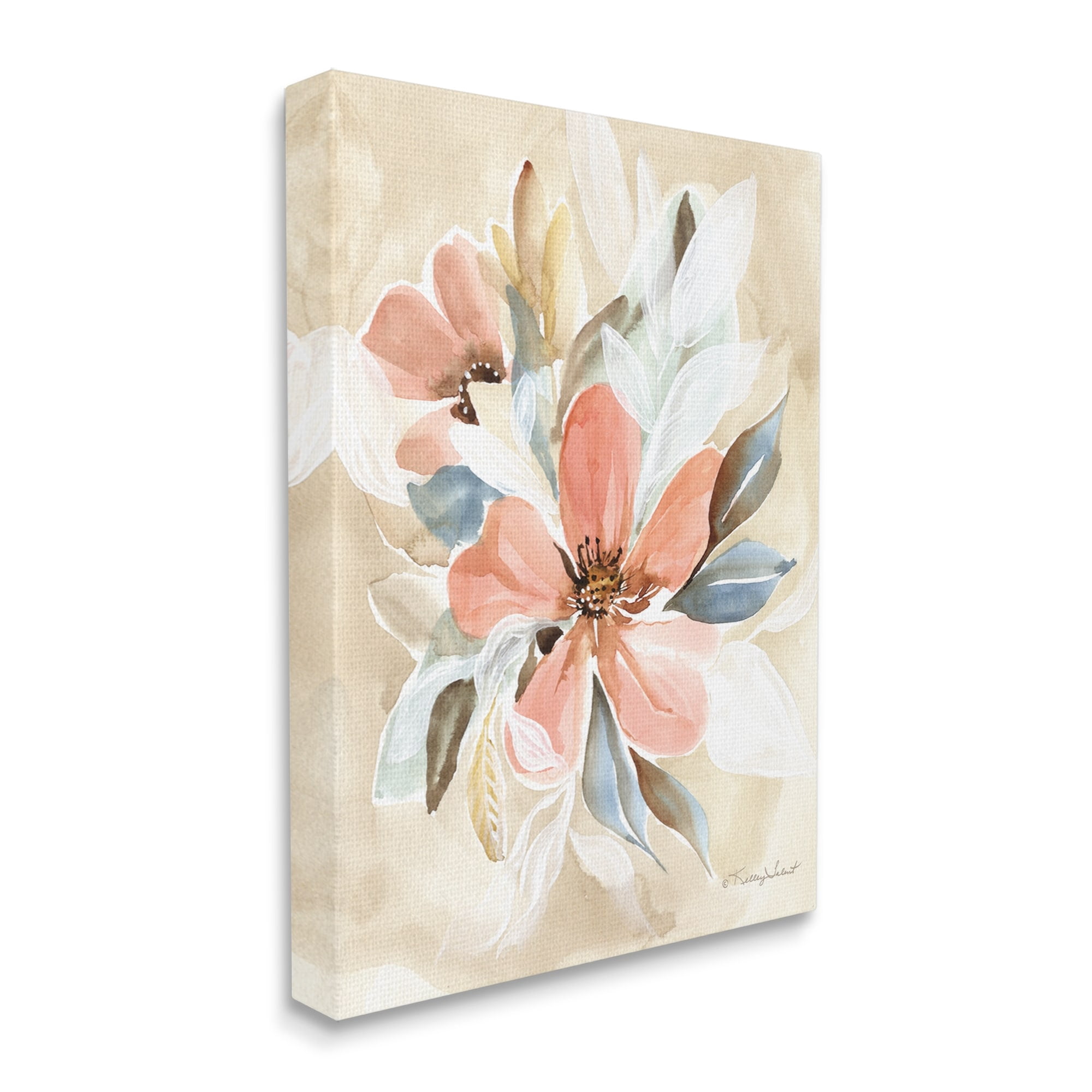 Stupell Pink Lily Floral Bunches Botanical & Floral Painting Gallery Wrapped Canvas Print Wall Art