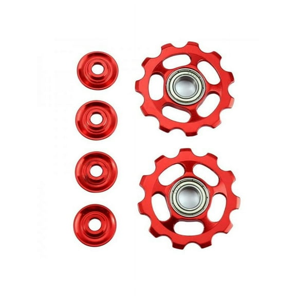 2PCS 11T MTB Aluminum Bearing Jockey Wheel Pulley Road Bike Bicycle Rear Derailleur
