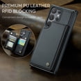 thumbnail image 3 of For Samsung Galaxy S26 Ultra Case with Card Holder, Wallet Case for Women Men with RFID Blocking, Durable Leather Kickstand Magnetic Clasp Shockproof Phone Case, 3 of 11