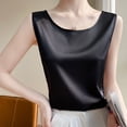thumbnail image 2 of Tank Top for Women, Comdrip Women's Bottoming Coat with Ice Suspender Vest for Women in Summer Womens Tank Tops Casual Black 2XL, 2 of 4