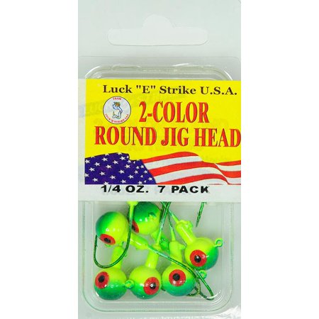 Luck-E-Strike Colored Hook, 8-Pack, Green