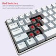 thumbnail image 4 of TFixol Clavier Mécanique Compact Multi-Appareils avec 64 Touches Mode BT & Filaire 18 Effets Rétroéclairés RGB N-key Rollover Interrupteurs Blanc Rouge, 4 of 4