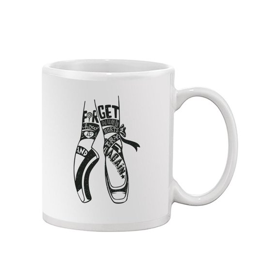 Hand-drawn Ballet Pointe Shoes Mug Unisex's -Image by Shutterstock