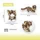 thumbnail image 2 of Gatito De Peluche Adorable Estirado Café con Manchas, 2 of 6