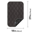 thumbnail image 3 of Paw Inspired Washable 30" Dog Crate Mat, Size 29x18 Inch, Waterproof Dog Crate Kennel Bed Anti-Slip Bottom Leakproof Pads (Gray), 3 of 7