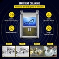 thumbnail image 3 of VEVOR Limpiador ultrasónico digital profesional de laboratorio limpiador ultrasónico con temporizador de calentador para joyas, relojes, anteojos, circuitos, dentaduras,6L-180 W/400 W VEVOR Ultrasonic Cleaner Jewelry Cleaning, 3 of 8
