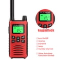 thumbnail image 6 of Walkie Talkies，Channel 2 Pack Walkie Talkies FRS/GMRS 462-467MHZ Two Way Radio Up to 5000Meters/3.1Miles Range Handheld Interphone Red, 6 of 7
