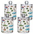 thumbnail image 7 of Ryvnso 2 Pack Qtip Holder Organizer Camping and Guitars Bathroom Cotton Swabs Cans Storage Canister, 7 of 7