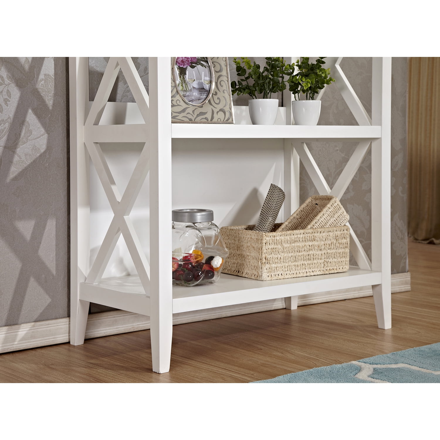 Resenkos 67" Solid Wood Freestanding Bookcase with 4 Shelves, Open Storage Organizer for Home Office Bedroom White Resenkos 67" Solid Wood Freestanding Bookcase with 4 Shelves, Open Storage Organizer for Home Office Bedroom White