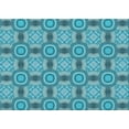 thumbnail image 1 of Ahgly Company Machine Washable Indoor Rectangle Transitional Blue Ivy Blue Area Rugs, 3' x 5', 1 of 7