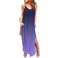 thumbnail image 1 of SMihono Robes d'Été Bohémiennes pour Femmes Grande Taille Mode Décontractée Col en V Imprimé Robes d'Été Sans Manches Robe Pull, 1 of 6