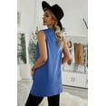 thumbnail image 2 of Uniexcosm Women's Tops Sleeveless Solid Tank Top with Pockets, 2 of 7