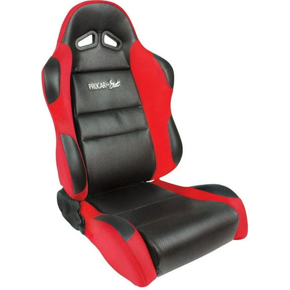 SCAT ENTERPRISES 80-1605-64R Seats Sportsman Racing Seat - Right - Red Vinyl/Velour