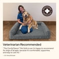 thumbnail image 5 of U By Bedsure Comfy Fleece Orthopedic Extra Large Dog Bed, Waterproof Egg-Crate Foam Pet Couch Sofa with Sides, Non-Slip Base, Washable Corduroy Cover, Gray, 5 of 9