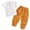Yellow, variant on UngA Toddler Baby Boy 2 Piece Spring Outfit Cotton Linen Casual Henley T-Shirt Pants Set Kids Summer Short Sleeve Tops Plain Clothes (Yellow,4-5 Years)