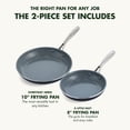thumbnail image 2 of Juego de sartenes GreenPan Swift Healthy Ceramic de 20 cm y 25 cm, 2 of 6
