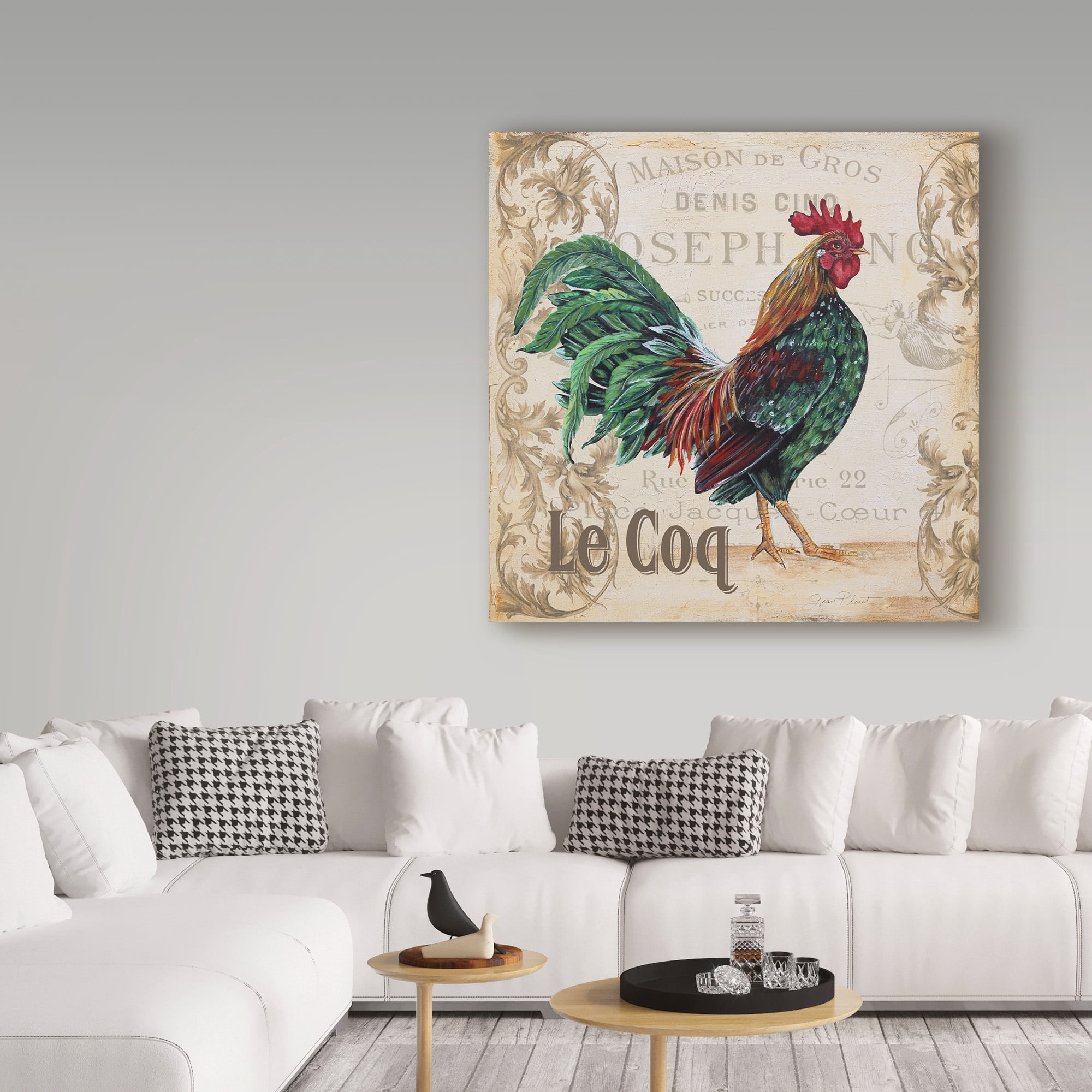 Trademark Fine Art 'Le Coq 6' Canvas Art by Jean Plout
