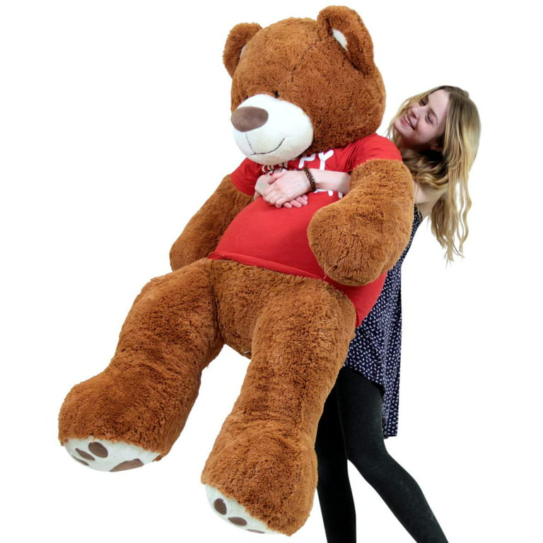 Big Plush big plush giant teddy bear with happy birthday t-shirt - huge plush  teddybear - stuffed animal - caring gift - oso de peluche
