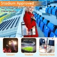 thumbnail image 4 of AOMRCOL Clear Bag for Stadium Events Approved,12X6X12 Large Transparent Tote Bag with Zipper for Gym Concert Sports Festivals, 4 of 7
