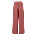 thumbnail image 4 of ICHUANYI ClearanceWomen's Spring And Color Elastic Waist Cotton Leggings Casual Pants(Red, XS) ICHUANYI WER20232080503717, 4 of 6