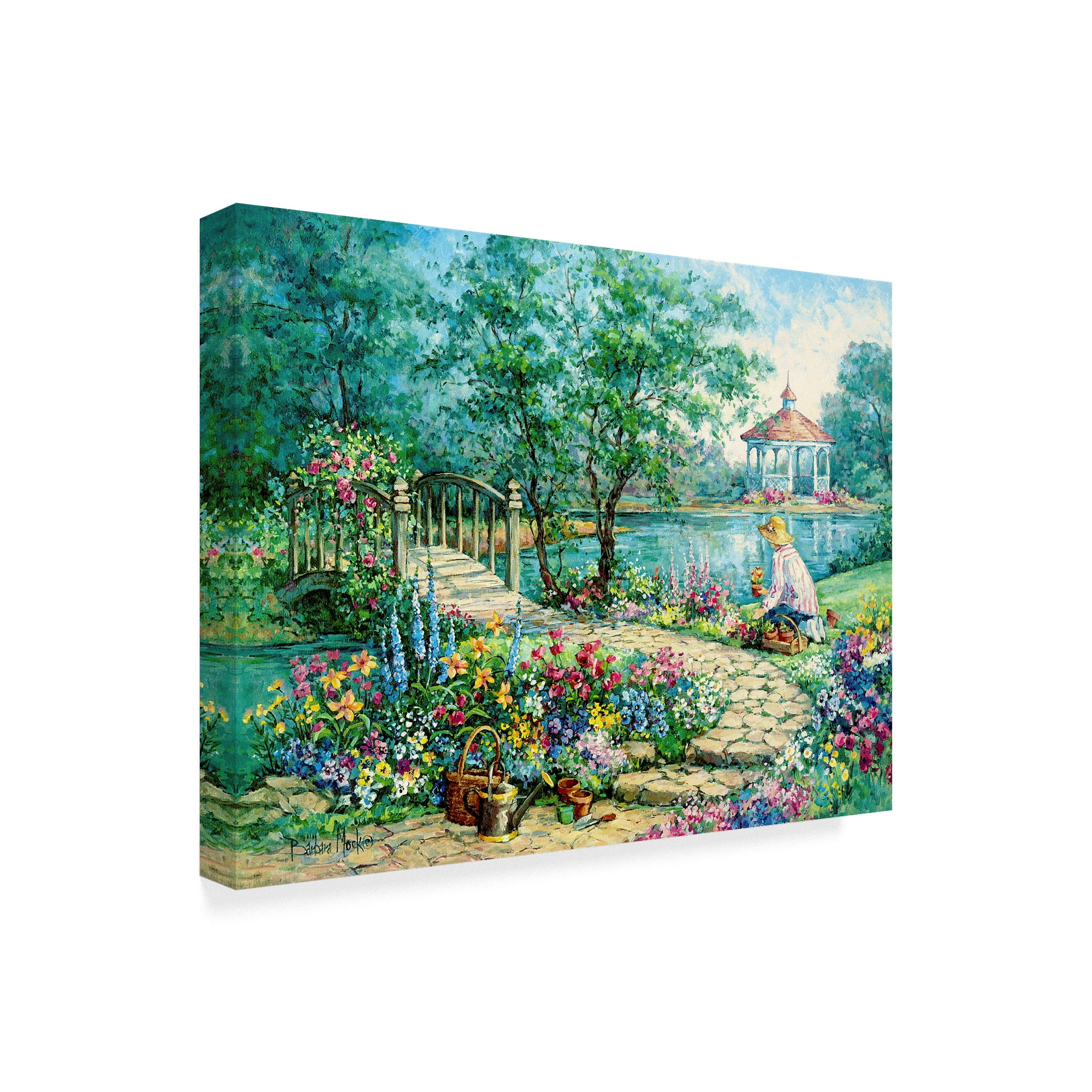 Trademark Fine Art 'Garden Allure' Canvas Art by Barbara Mock
