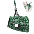 thumbnail image 2 of Billuyoard Arnés para caminar para mascotas, juego de correa, a prueba de Escape, ajustable, suave, chaleco para animales pequeños, cuerda para Ropa para mascotas Verde XS, 2 of 6