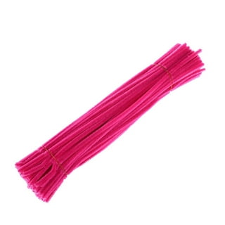 Chenille Pipe Cleaner Braid with a Flexible Yarn Core (Pink) L: 2m