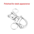 thumbnail image 4 of Swivel Shackle de acero inoxidable 70 mm de servicio pesado Relado rápido pulido Snap Hook Diving Surfing Surfival Surfival Supplies tholdsy VI001871-00, 4 of 7