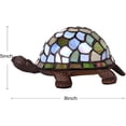 thumbnail image 4 of MoveCatcher Stained Glass Turtle Table Lamp with LED Night Light, E12 Base 2700K Warm White Bulb for Home Decor Bedroom Living Room, 4 of 6