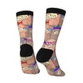 thumbnail image 3 of Goofa Cute Lamas Printed Men's Crew Socks, Soft Durable Breathable Moisture-Wicking with Odor Control Cotton socks, 3 of 9