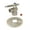 Nickel, variant on Kingston Brass CC43102TLK 1/2" FIP x 3/8" OD Comp Quarter-Turn Angle Stop Valve with Flange, Polished Brass