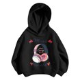 thumbnail image 3 of Shadoumai Kids Hoodies Girls Printed Pattern Long Sleeve Hoodie Pullover Tops with Pocket Cute Warmth Pullover Hooded Sweatshirt Children Fall Clothes for Girls, 3 of 5