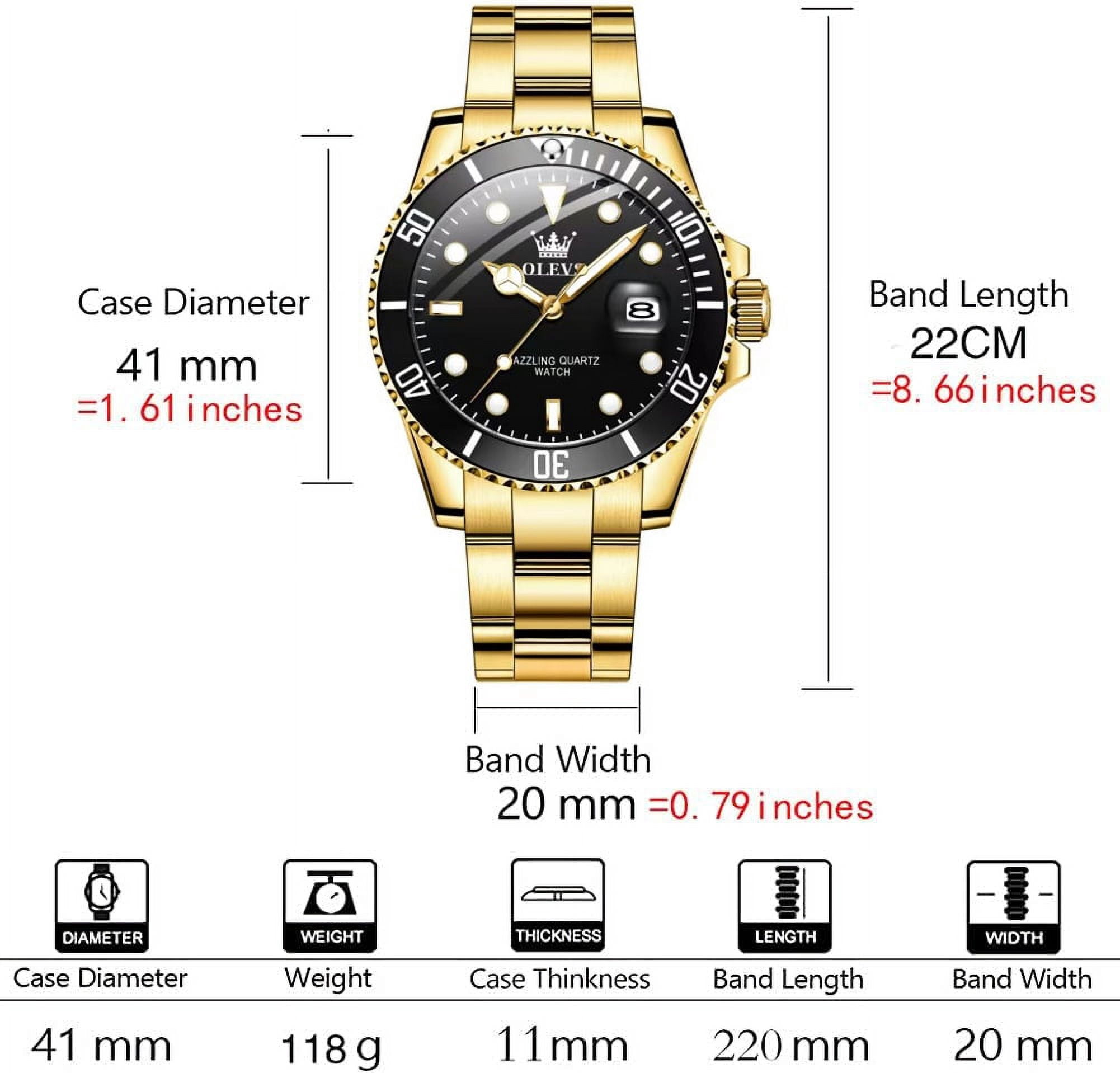 OLEVS Mens Watch Waterproof Luminous Date Watches Stainless Steel Business Casual Male Wristwatch
