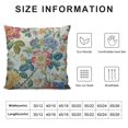 thumbnail image 6 of Acheng Floral Throw Pillow Cover Beautiful Chamomile Rose Petunia Wildflowers Print Decorative Square Pillow Case for Home Bedroom Living Room Cushion Cover 2 pcs White, 6 of 6