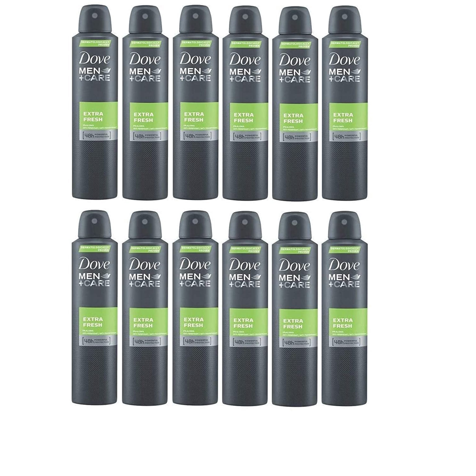 Dove Men + Care Extra Fresh Antiperspirant Deodorant 48H Spray 150 Ml / 5 Fl Oz, 61.2 Fl Oz (Pack Of 12)