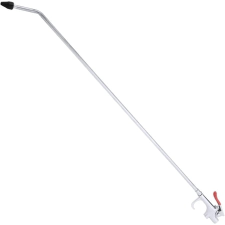 Hiltex 31111 Long Reach Pneumatic Air Blow Gun | 24” Length | 1/4"" NPT Air Inlet | Angled Aluminum Nozzle with Pistol Grip Trigger | Rubber Tip"