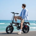 thumbnail image 5 of Folding Electric Bike, Peak 750W Motor 24MPH, 48V 20Ah Removable Battery 31Miles Ebike, 14" Lightweight Adults Electric Bicycles for Men/Women/Teens, City E-Bike, Full Suspension, 5 of 9