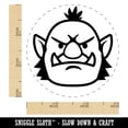 thumbnail image 2 of Orc Male Character Face Self-Inking Rubber Stamp Ink Stamper - Red Ink - Small 3/4 Inch, 2 of 7
