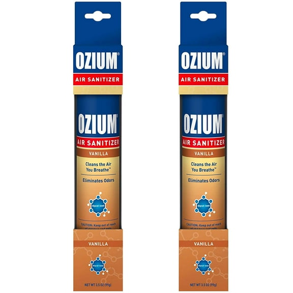Ozium Air Sanitizer 3.5 oz Spray, Vanilla Scent (2-PACK)