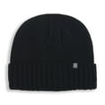 thumbnail image 5 of Polar Heat Unisex Acrylic Sherpa-Lined Reversible Beanie, 2 Pack Winter Warm Hats, Black, 5 of 5