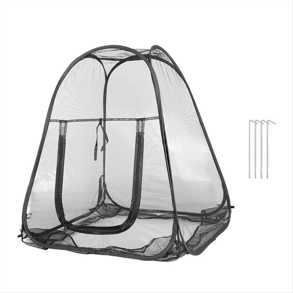 Rollbacks & More Mesh Plant Cover From Animals, Netting Guard Cover, Tent Cage -Up with 4 Stakes for Vegetables, Fruits