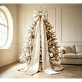thumbnail image 6 of Bcylexb Extra Large Christmas Tree Topper Bow, 20"x120" Satin Finish with Long Flowing Streamers Elegant Christmas Tree Top Party Home Indoor Decoration, 6 of 6