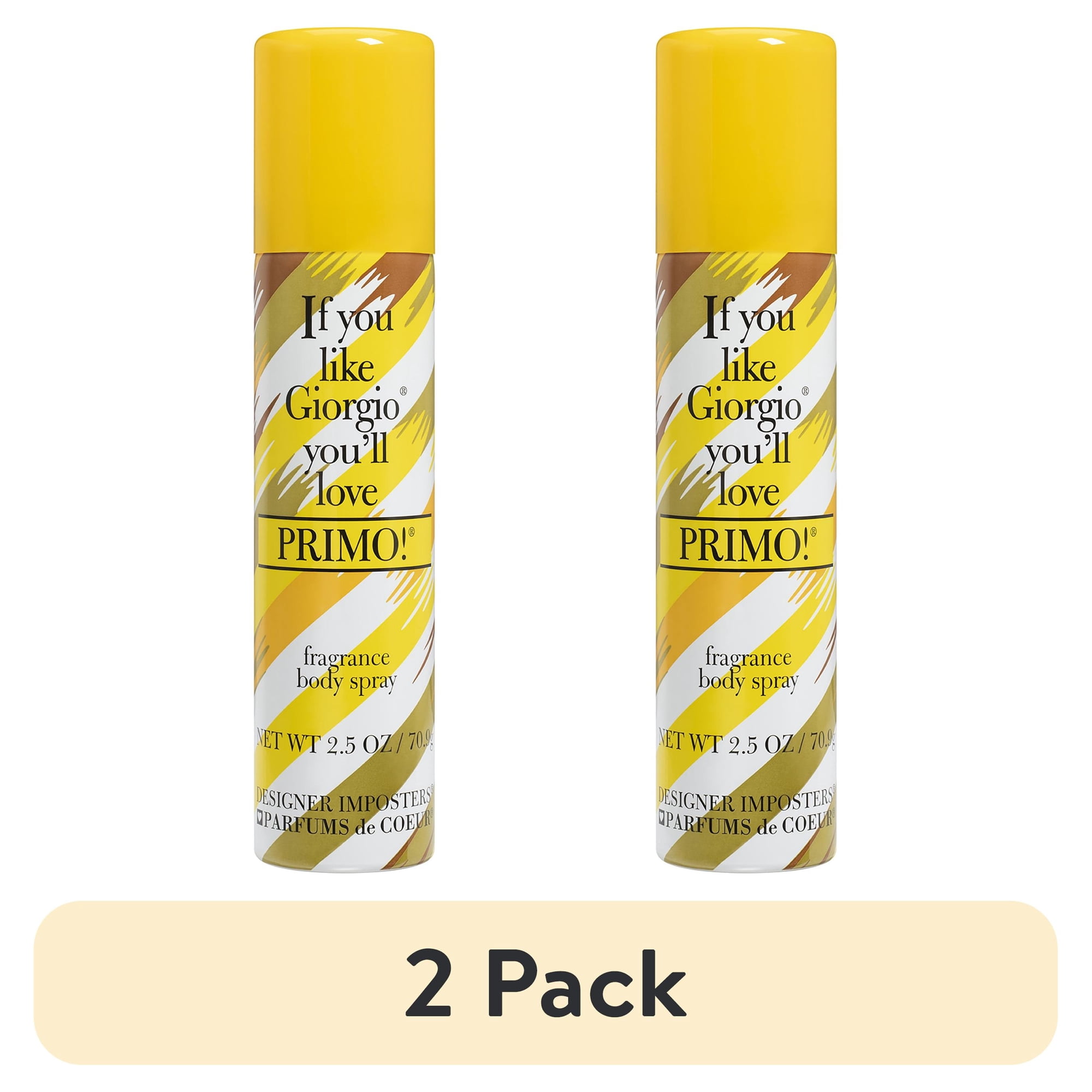 Parfums De Coeur (2 pack) Primo Fragrance Body Spray for Women 2.5 oz
