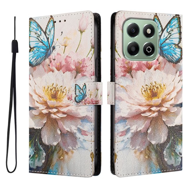 FOXDOCK Funda Tipo Cartera para Honor X6B con Soporte y Correa – Diseño de Patrones Lindos