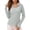 Gray, variant on Vivianyo HD Women's Quarter Zip Sun Protection Top, Long Sleeve Quick Dry Athletic Workout Shirt, Women's Hot Pink, Sizes S-2XL