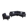 thumbnail image 5 of PonLiving 95.5" Sectional Couch Corner Sectional Lounge Sofa Unique Own Combination Sectional Sofa, Dark Grey, 5 of 6