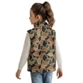 thumbnail image 3 of Pzuqiu Camo Hunting Bear Kids Zip Up Vest Casual Clothes for Boys 3T Breathable Winter Lightweight Sleeveless Fleece Jacket with Pocket Fall Outfits Fashion Clothing for Boys, 3 of 7