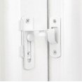 thumbnail image 4 of unique 4 Packs Flip Door Sliding LatchesWhite 90 Degree Stainless Steel Bar Gate, 4 of 5